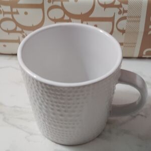 Textured White Mug